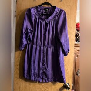 Lane Bryant 3/4 sleeved beautiful purple blouse